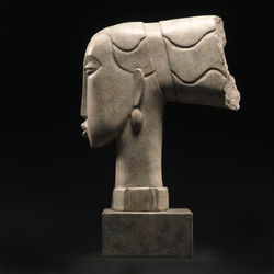 girl_with_hairband55x15x34cmsbronze001