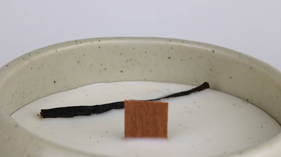 Miniature : Bougie Florale Artisanale senteur Vanille