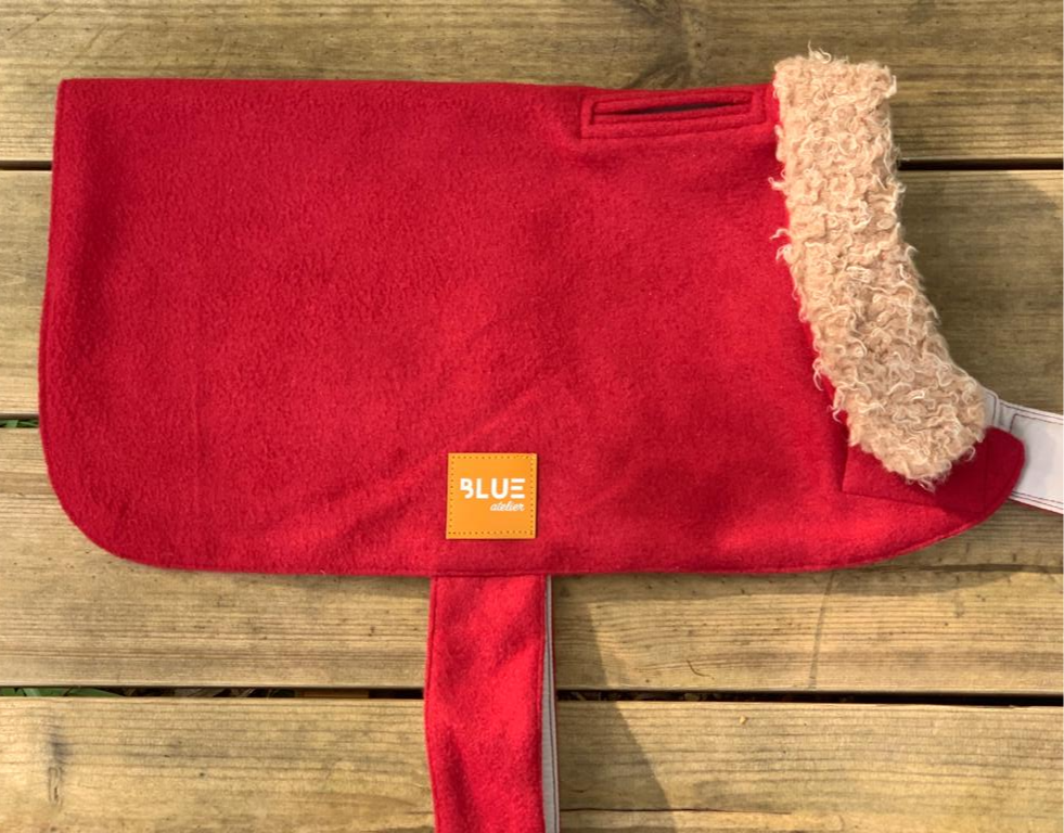 Red Melton Wool Standard Size Coat