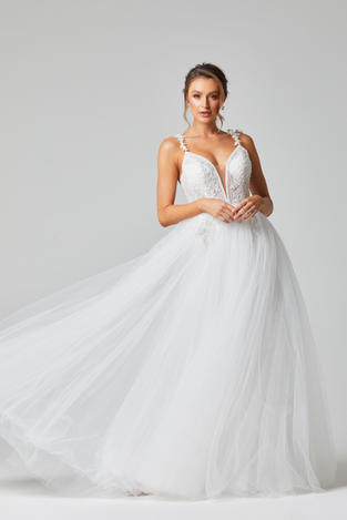 MIA, mia, Mia Tania Olsen, TC327, Mia wedding dress, Mia TC327, Spaghetti straps with applique, Plunging V neckline, Mesh insert over cleavage, Structured bodice, Lace applique & 3D Flowers, Low back,
Floor length skirt, Fully lined, Back zipper, Vintage White,
Style code: TC327, Ivory, Ivory & Nude, Lace, train, sweetheart neckline, strapless, beading, sparkles, tulle skirt, A-line, Princess skirt,
Bridal, bridal Mandurah, Mandurah brides, brides in Mandurah, bridal dresses Mandurah, brides of Perth, bridal shops Mandurah, bridal shops Perth, wedding dresses Mandurah, wedding dresses Perth, brides on a budget, budget brides, under $1000 dresses, wedding gowns, wedding gowns Mandurah, Mandurah bridal gowns, modern bridal gowns, bridal Australia, designer bridal gowns, designer dresses, brides Perth, beautiful bridal gowns, affordable wedding dresses, dresses, weddings Mandurah, bridal trends, new bridal gowns, zoo bridal, Tania Olsen Bridal, Tania Olsen Australia