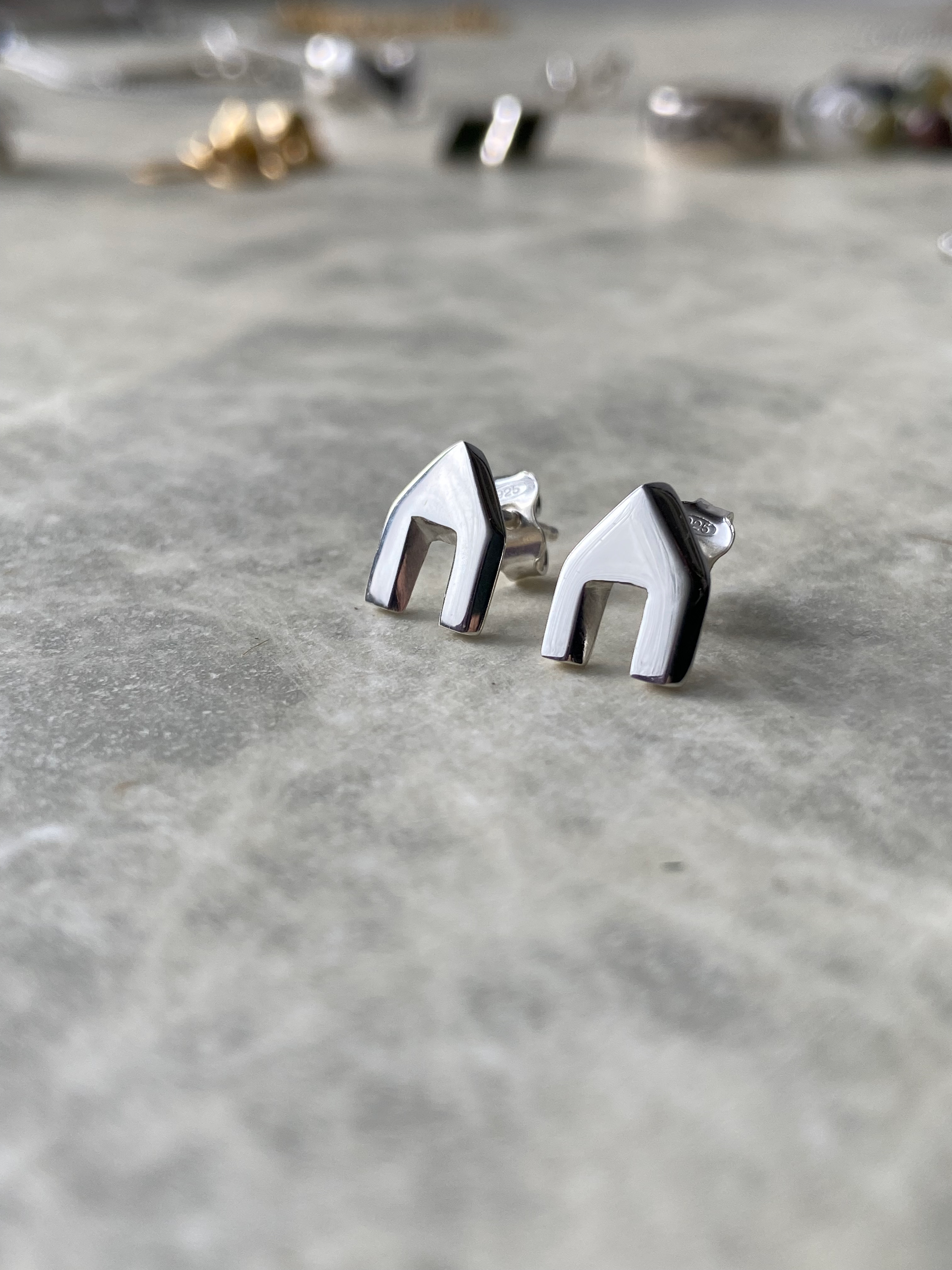 Boucle d'oreille Petites maisons / Little houses earring