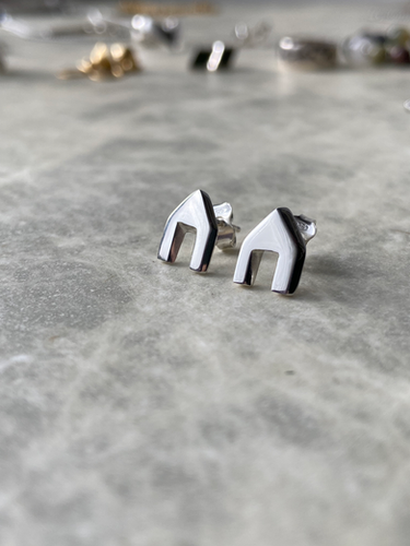 Boucle d'oreille Petites maisons / Little houses earring | Galante-bijoux
