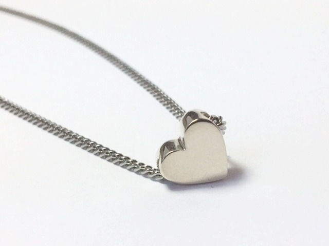 Miniature : Collier cœur argent 925 sur chaîne stainless ajustable, bijoux artisanaux québécois La Galante