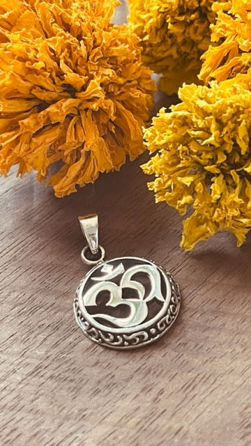 Thumbnail: OM STERLING SILVER PENDANT