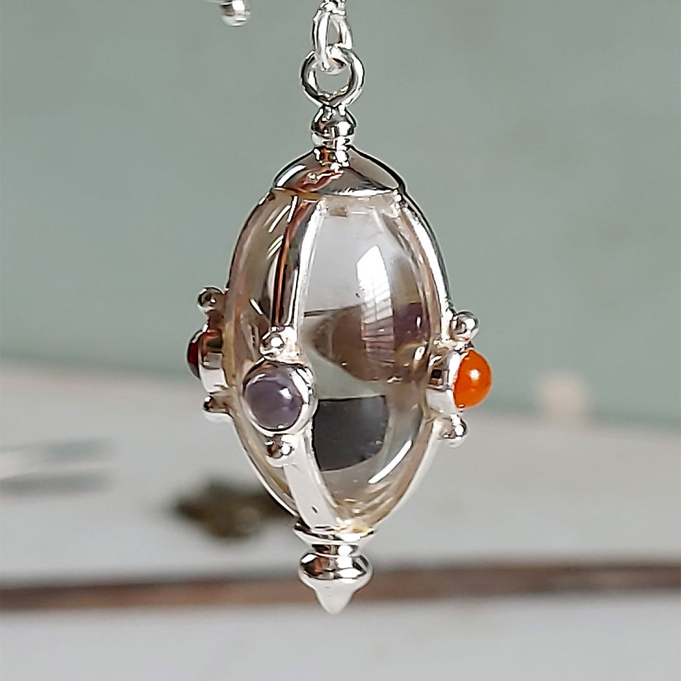 Thumbnail: 4 Direction Multistone Gallery Pendulum