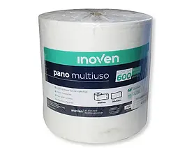 Rolo de Pano Branco e Azul 28x50cm, com 600 panos e 300m