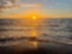 sunset over the ocean in hawaii
