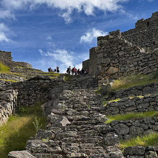 Example of Stairs up on Circuit 3 of Machu Picchu in May 2024