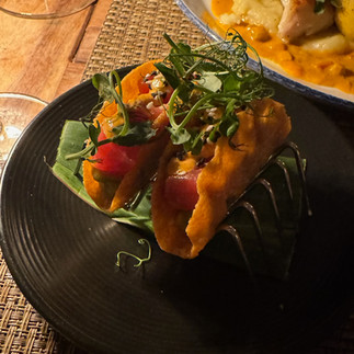 Tuna Tacos at Hot Tin Roof at Hot Tin Roof at Ocean Key in Key Wes