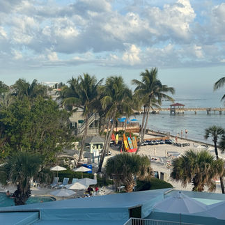 View from Garden View Standard room at The Reach Key West - January 2025