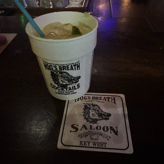 Key Lime cocktail at Hog's Breath on Duval Street in Key West