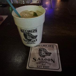 Key Lime Pie cokctail at Hog's Breath Saloon in Key West, Florida