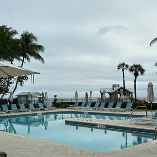 Pool overlooking the beach at The Reach Key West - January 2025