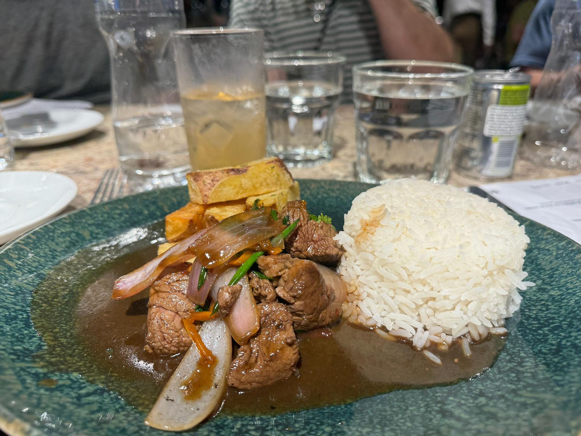 Lomo Saltado served as part of our group tour with Globus