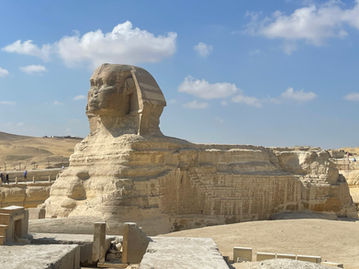 Sphinx during our private tour in Cairo