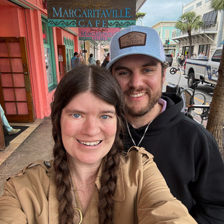 Selfies at the Original Margaritaville in Key West, Florida