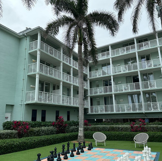 Oversize chess board at The Reach Key West - January 2025