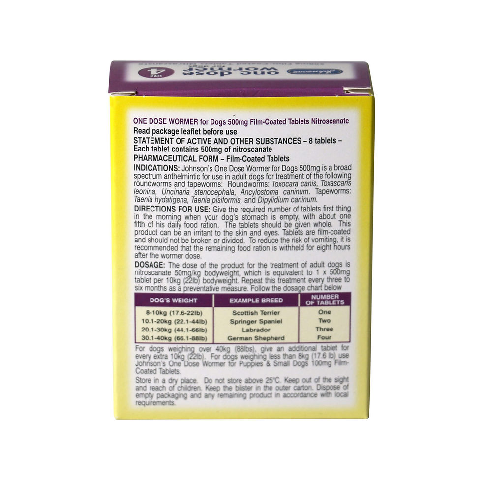 Thumbnail: One Dose Wormer Tablets for Dogs