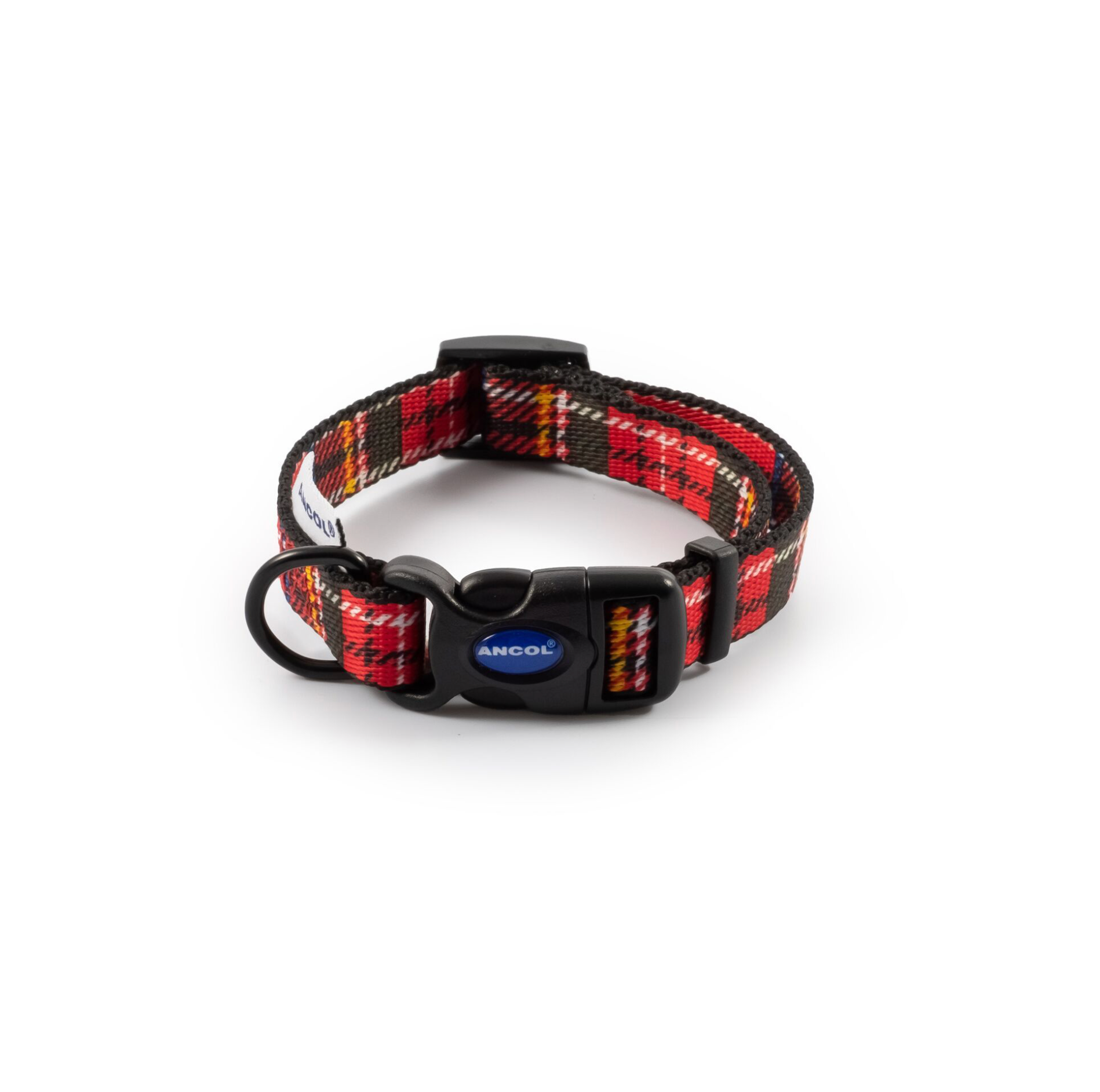 SOHO RED TARTAN DOG COLLAR