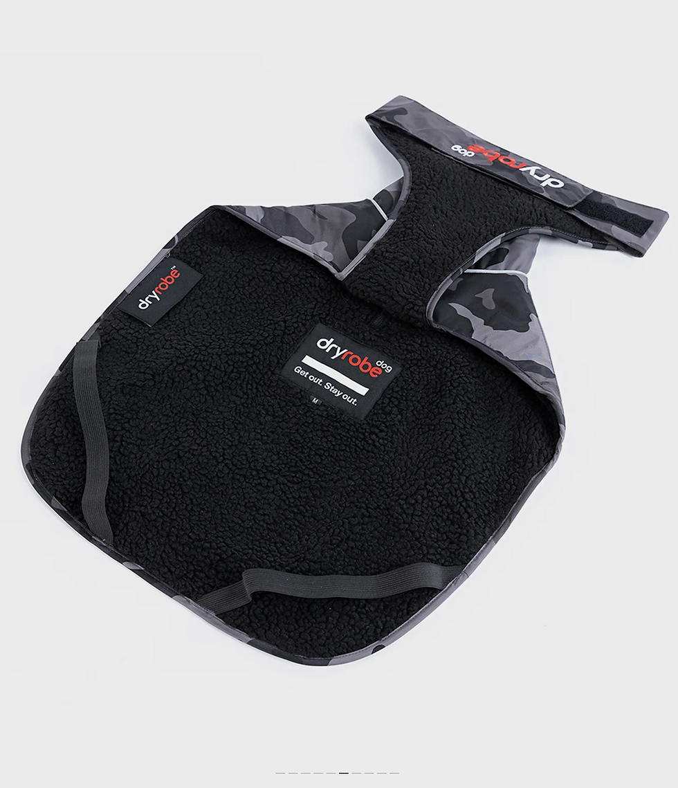 Thumbnail: Dryrobe® Black Camo Dog Coat