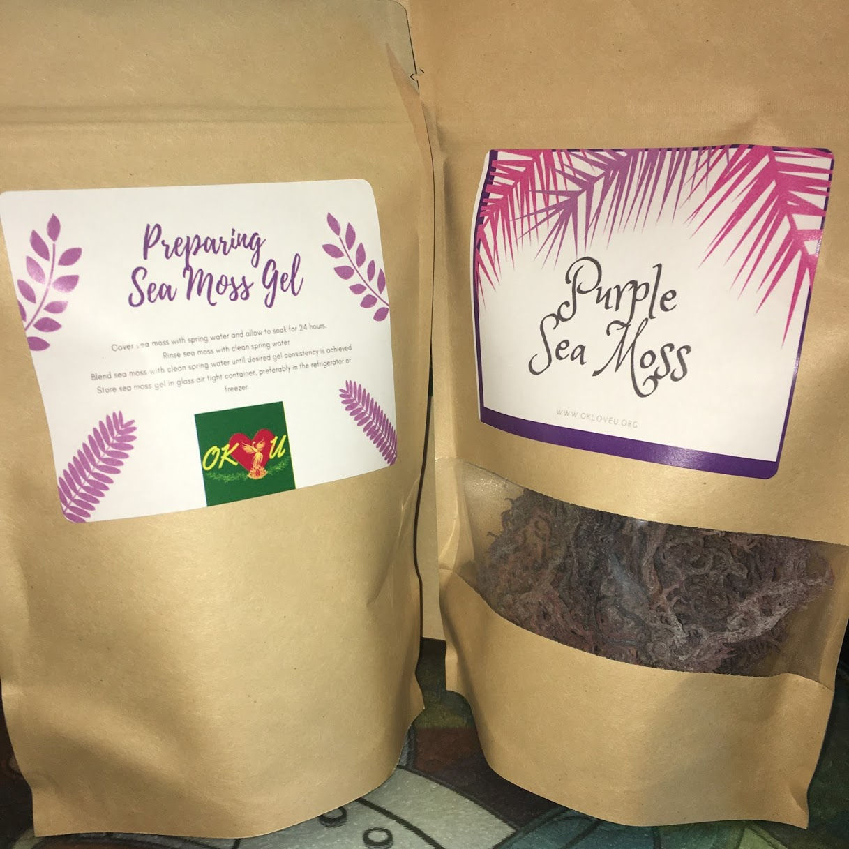 Dry Purple/ Green Sea Moss