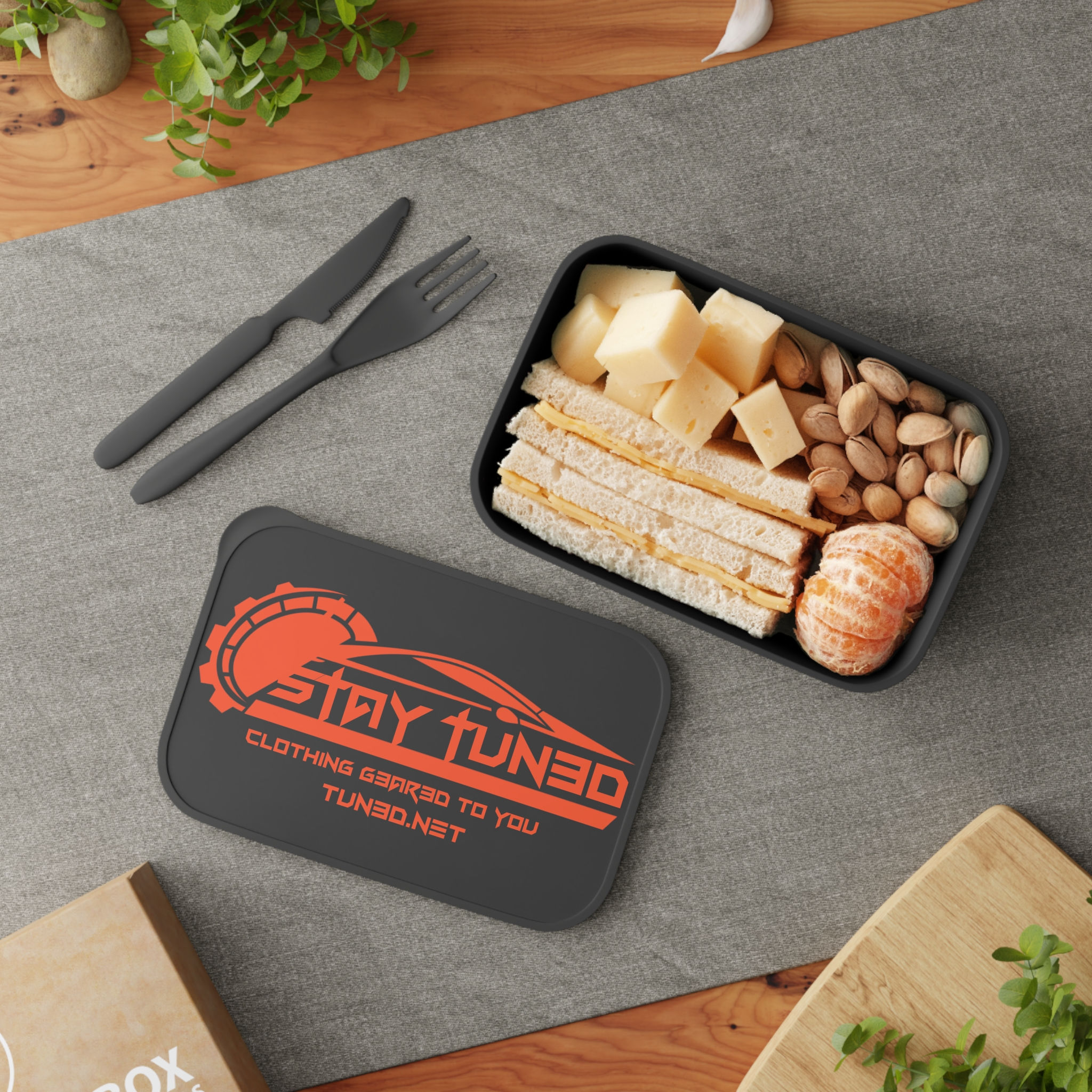 Stay Tuned Bento Box with Utensils