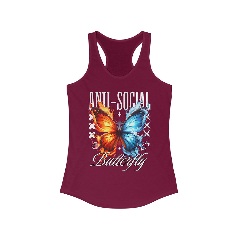 Thumbnail: Anti-Social Butterfly Racerback Tank