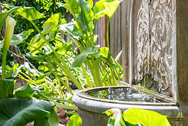 Benicia Inn garden fountain.JPG
