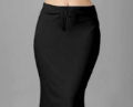 Black High-Waist Saree Shapewear Petticoat with Side Slit