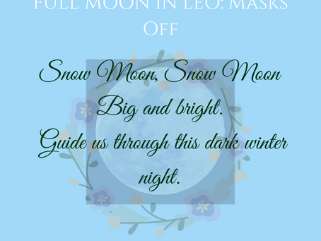 Full Moon in Leo: Masks Off