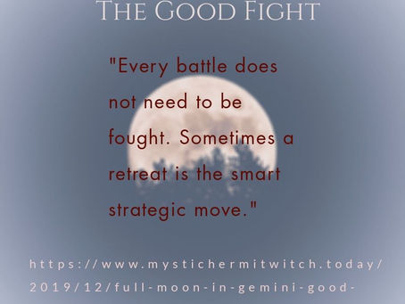 Full Moon in Gemini: The Good Fight