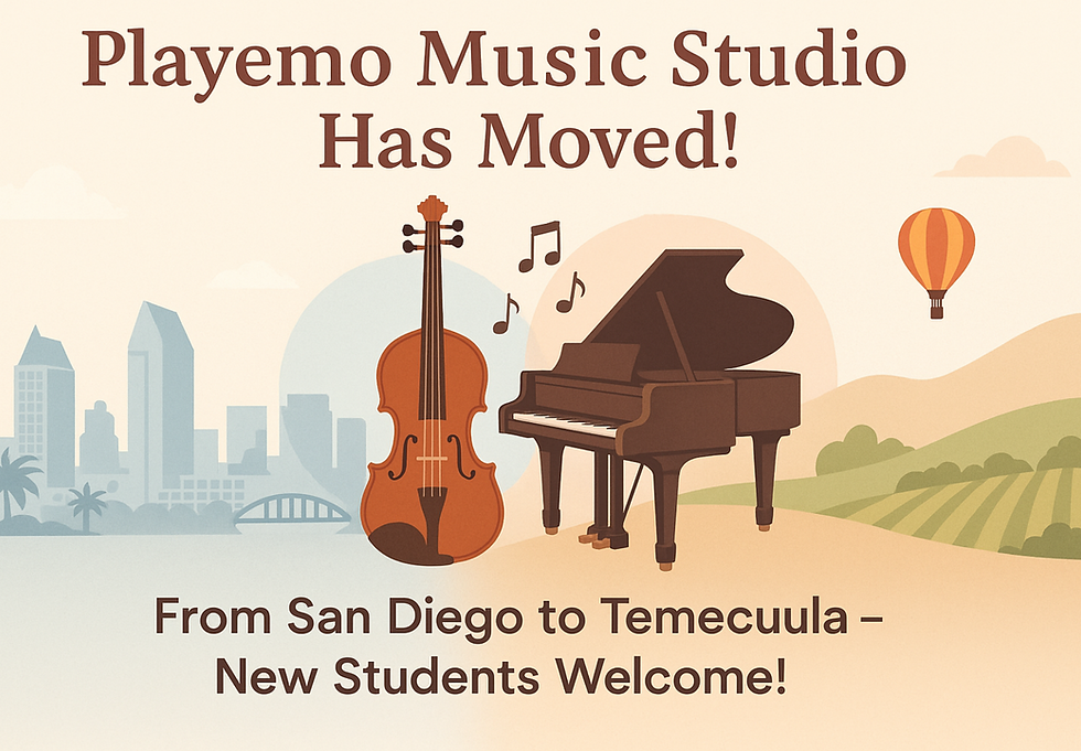 Playemo Music Studio Has Relocated to Temecula!