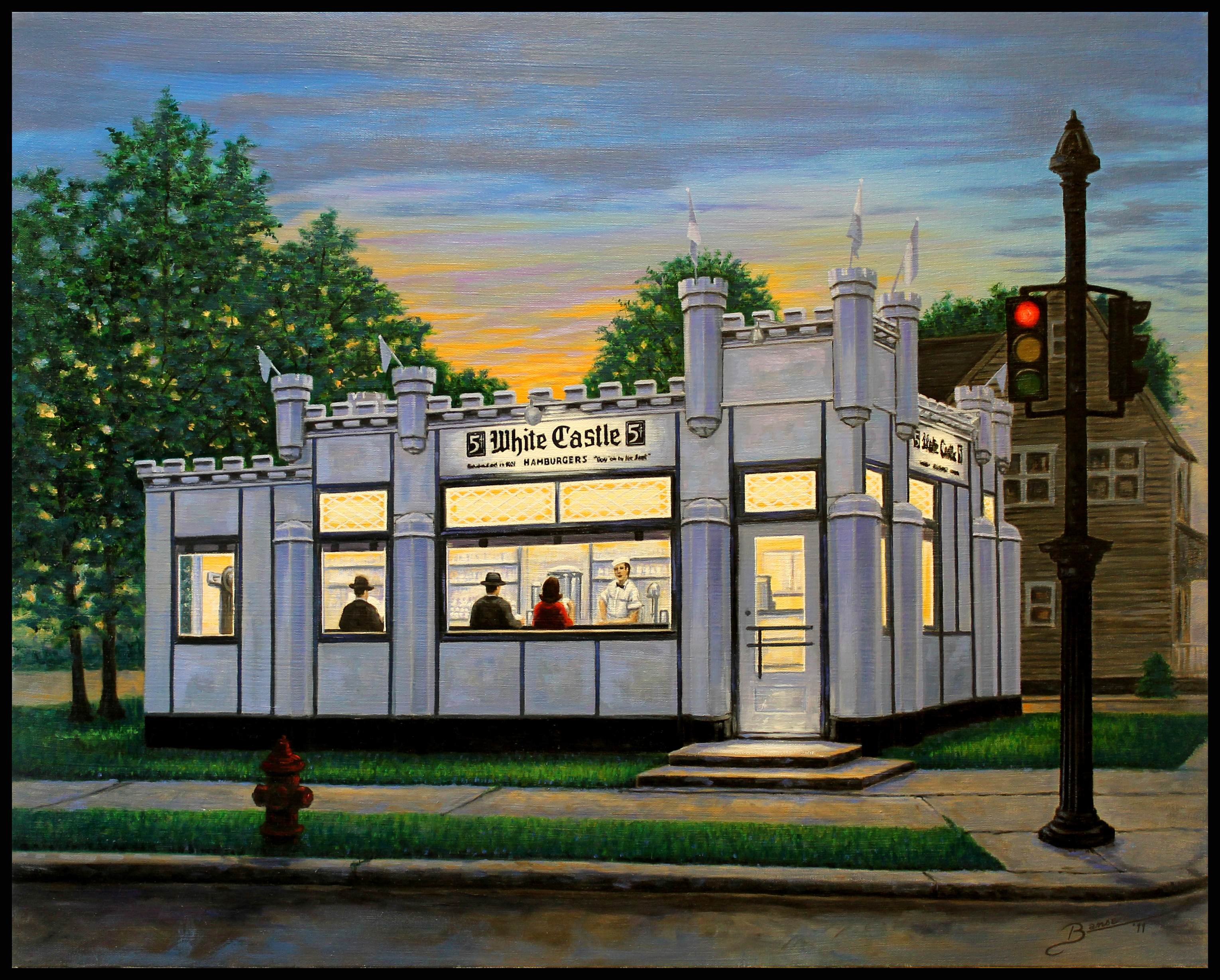 White Castle ( 2011 - 30 x 24 Oil On Canvas )