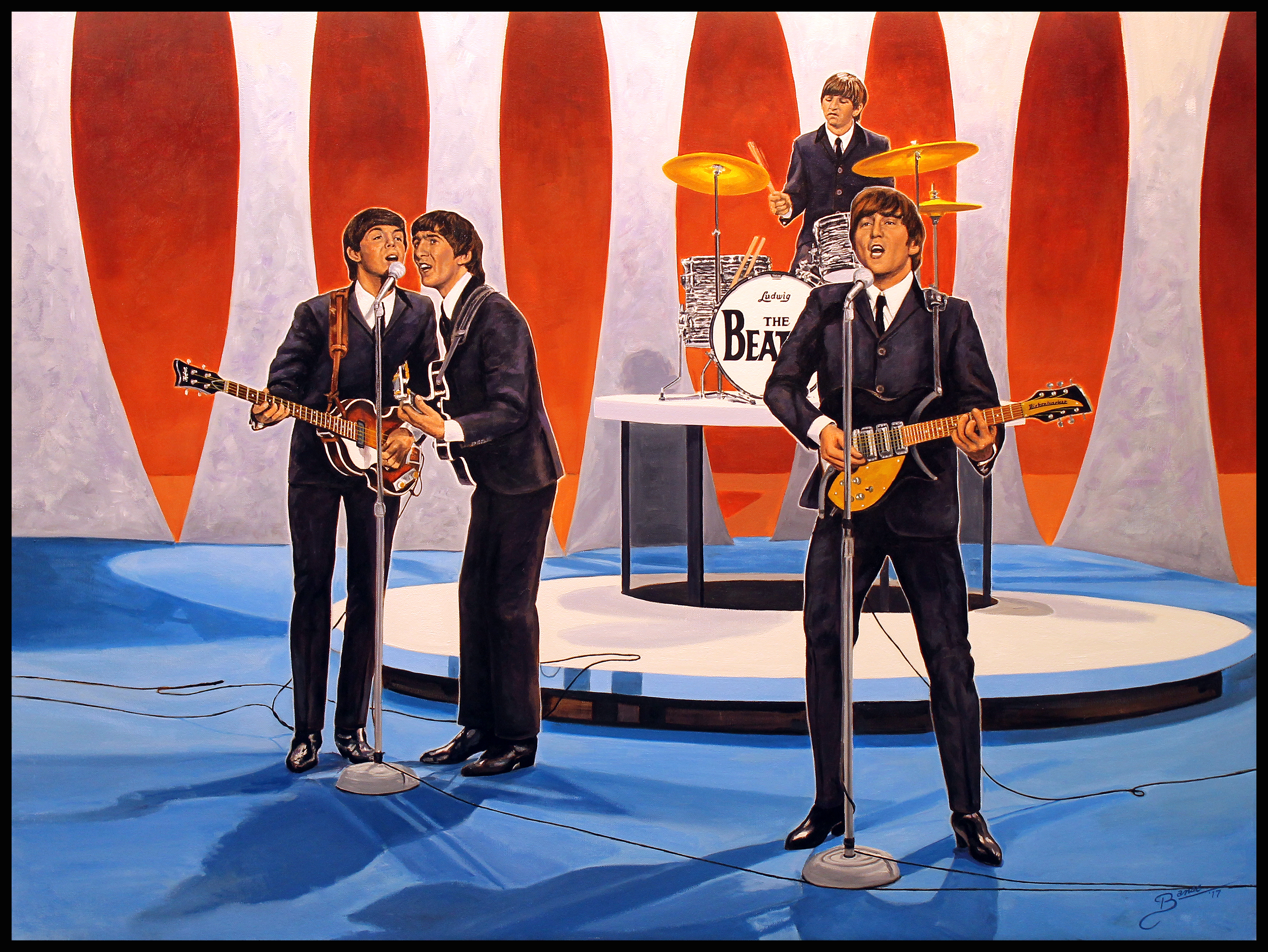 Beatles ( 2017 - 40 x 30 Oil On Linen Canvas )