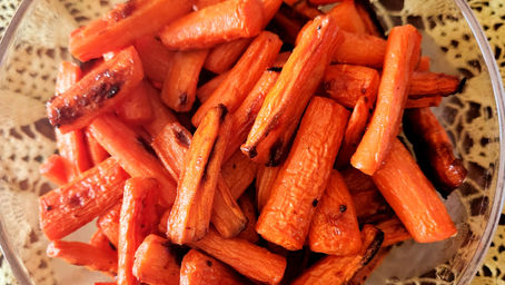 Ginger Honey Roasted Carrots
