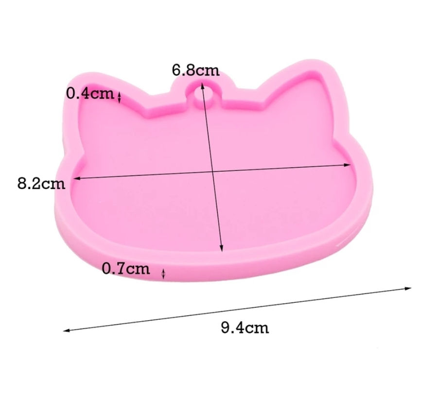 Miniatura: Molde Gatinho Grande Extra Brilho 8,2 cm X 6,8cm