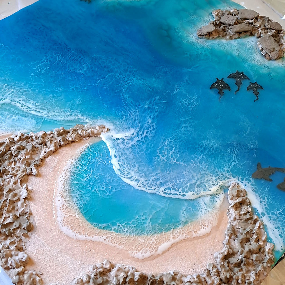 Quadro Mar (Personalizável) 60 cm