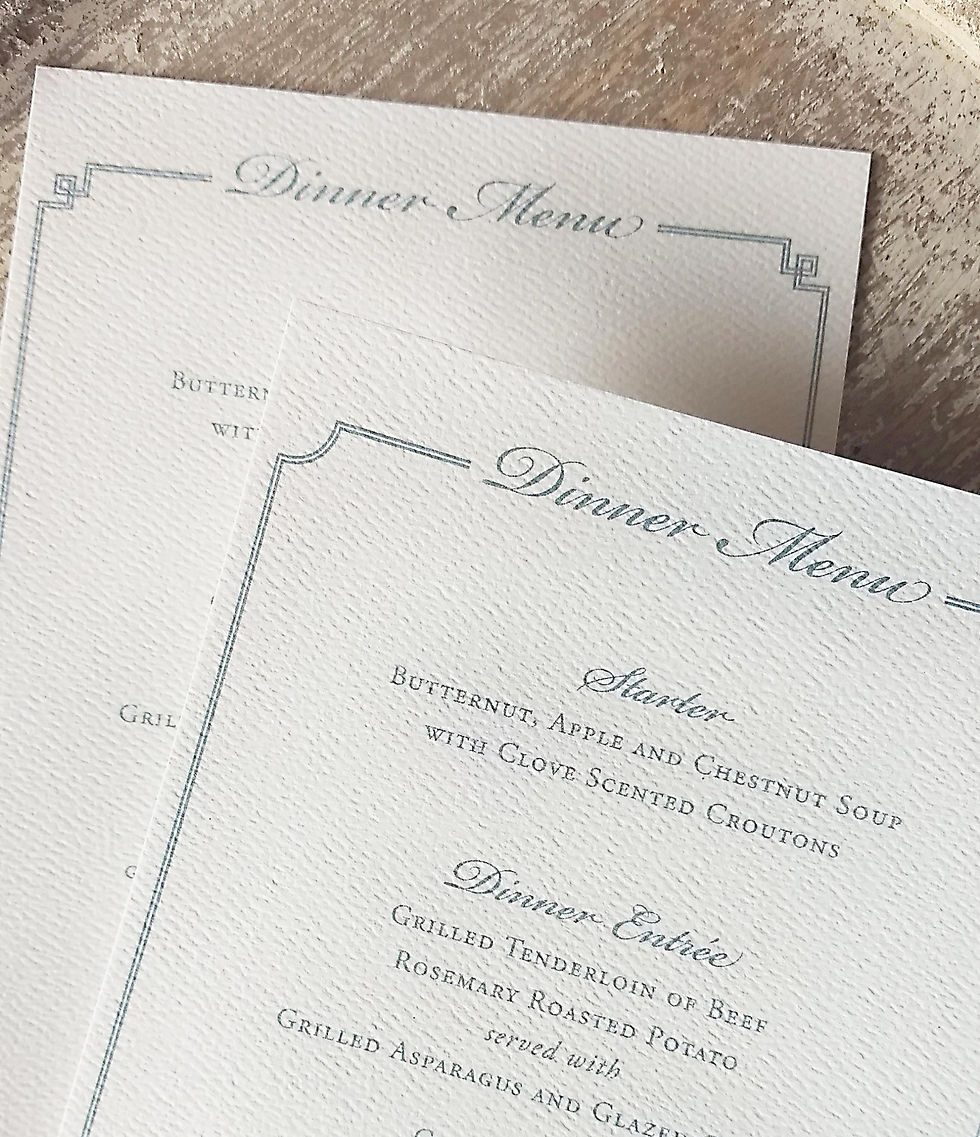 You can use different borders to display your guests' entree selections to the catering staff.