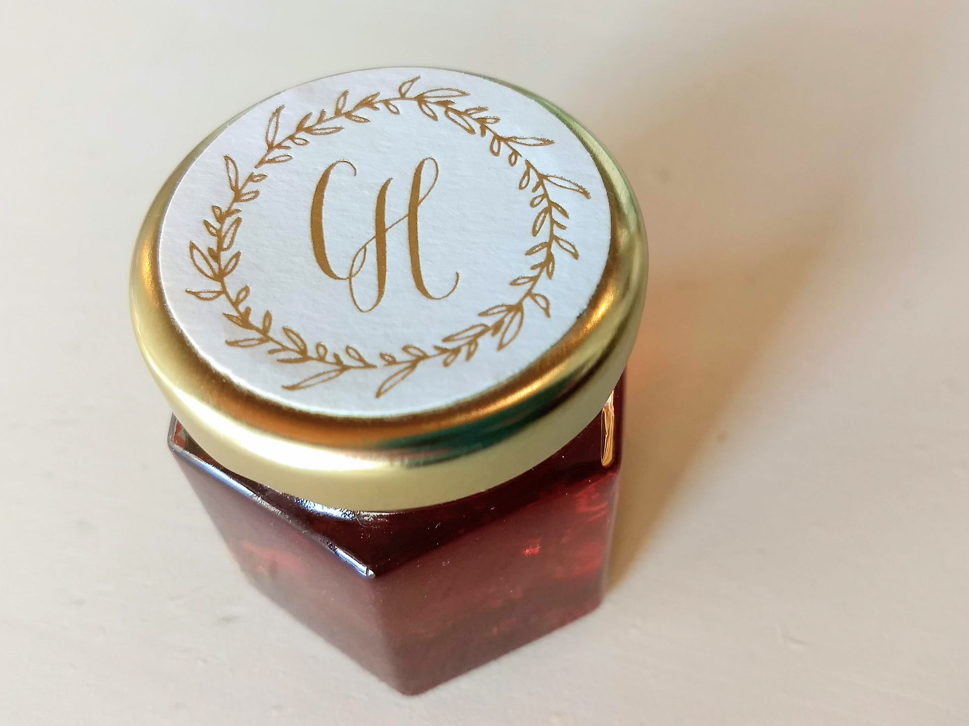 Custom Gift Label | Gold Monogram | Paper Daisies Stationery