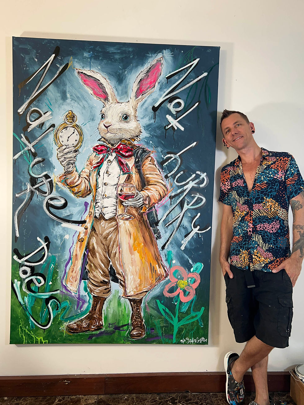 Nature Does Not Hurry painting by Space Cowboy