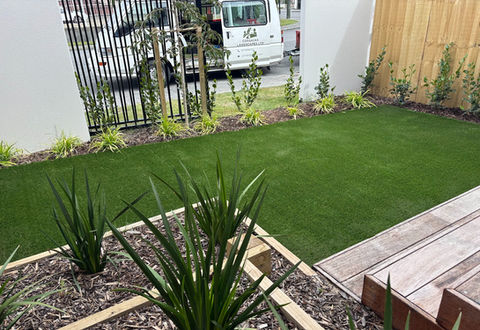 Artificial turf lawn, modern landscaping Christchurch