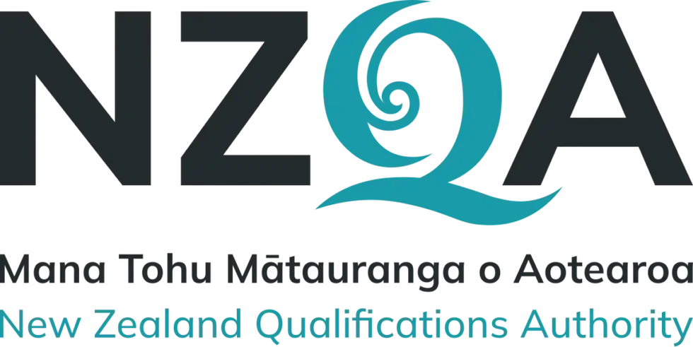 NZQA logo, Mana Tohu Mātauranga o Aotearoa, New Zealand Qualifications Authority.