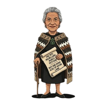 Whina Cooper - a character from Yeah, Nah a Kiwi musical by MusaSchools