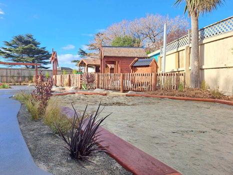 A natural playground project by Woodland Escape at Waitaha Kohanga Reo in Christchurch