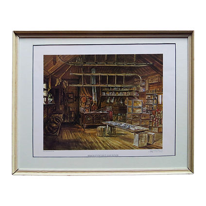 Shackleton's Hut, Maurice Conly Limited-Edition Print - antique print for sale in NZ