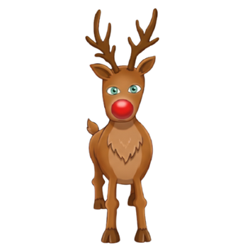 Rudolf - a character from Down The Chimney Christmas musical by MusaSchools.