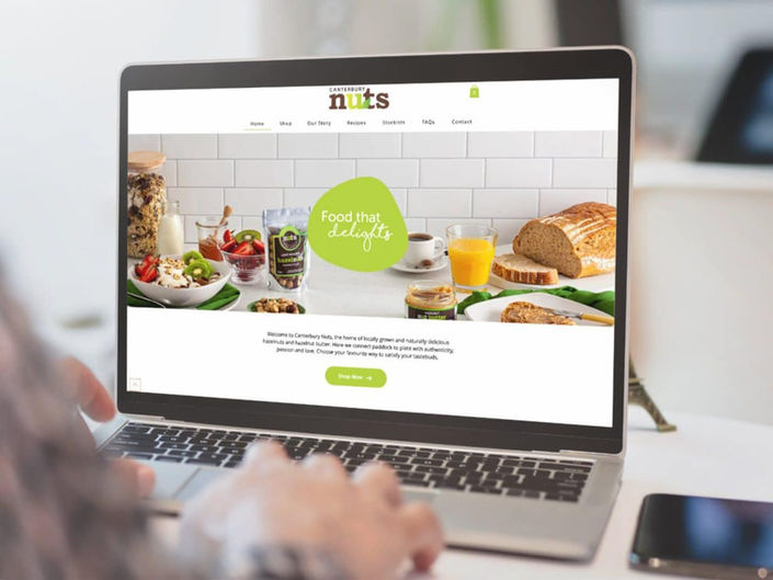 Canterbury Nuts ecommerce store 
