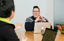 Discussing app development. __Mapbox Uncharted ERG (mapbox.com_diversity-inclusion) create