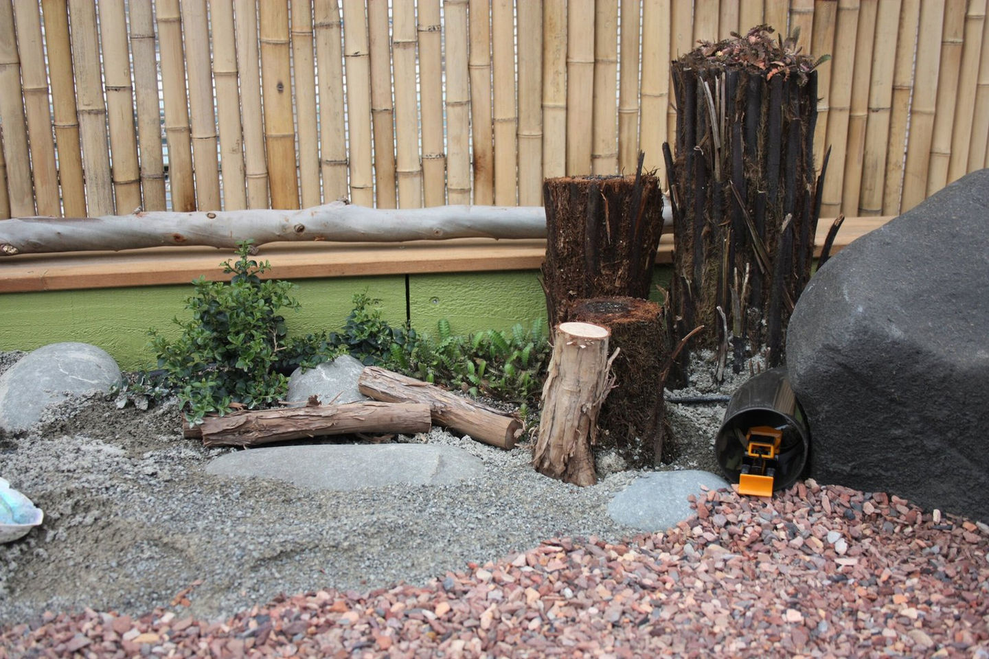 The Crossing Pressing a nature-based playground design in Christchurch by Woodland Escape