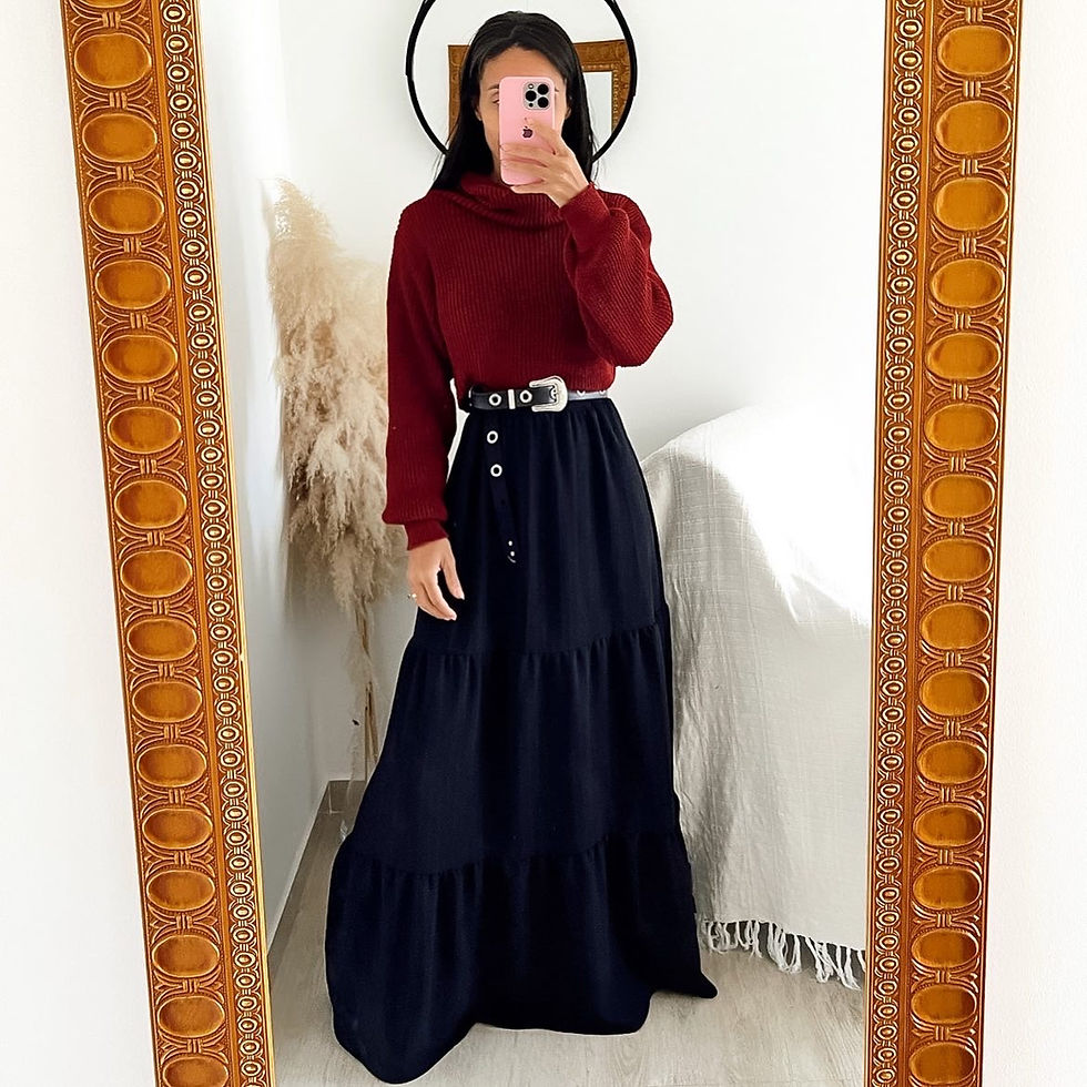 Miniatura:  Cropped Gola Alta Tricot Maya